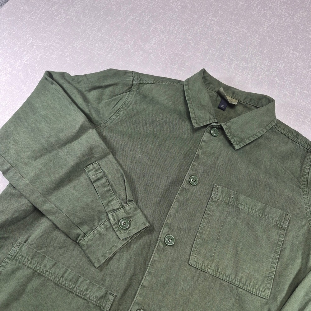 Universal Thread Womens Olive Green Cotton Utility Chore Jacket Size M VN1973122